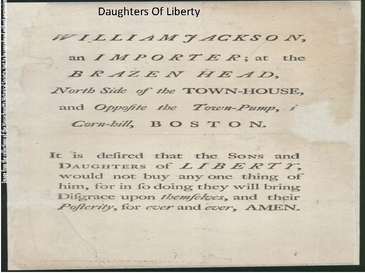 Daughters Of Liberty Daughters of Liberty 