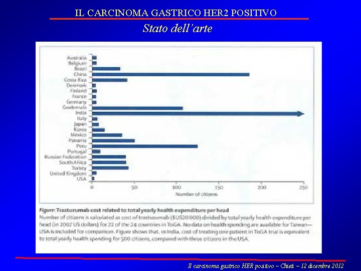 IL CARCINOMA GASTRICO HER 2 POSITIVO Stato dell’arte Il carcinoma gastrico HER positivo –