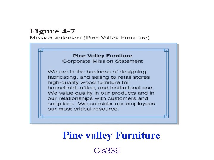 Pine valley Furniture Cis 339 