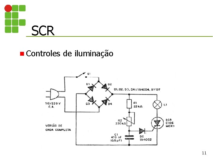 SCR n Controles de iluminação 11 