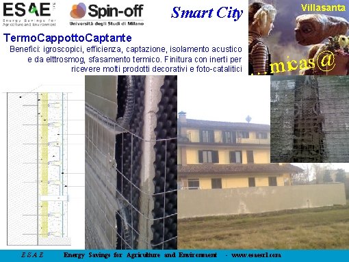 Villasanta Smart City Termo. Cappotto. Captante Benefici: igroscopici, efficienza, captazione, isolamento acustico e da