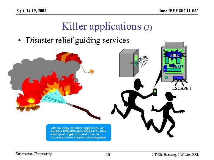 Sept. 14 -19, 2003 doc. : IEEE 802. 11 -03/ Killer applications (3) •