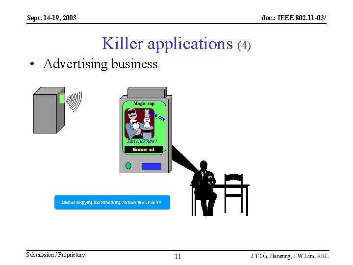 Sept. 14 -19, 2003 doc. : IEEE 802. 11 -03/ Killer applications (4) •
