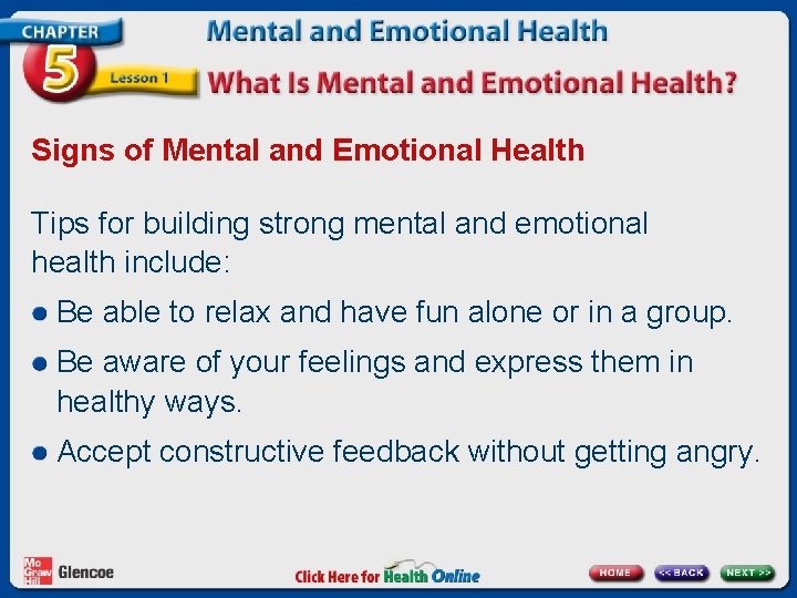 Signs of Mental and Emotional Health Tips for building strong mental and emotional health