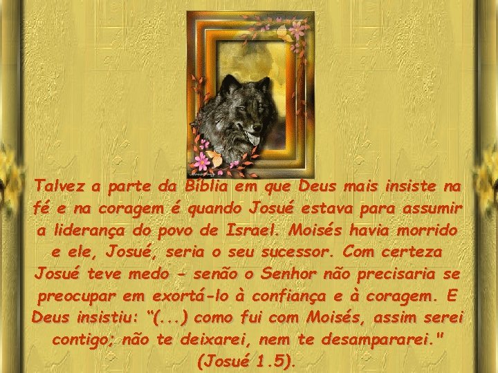 Talvez a parte da Bíblia em que Deus mais insiste na fé e na
