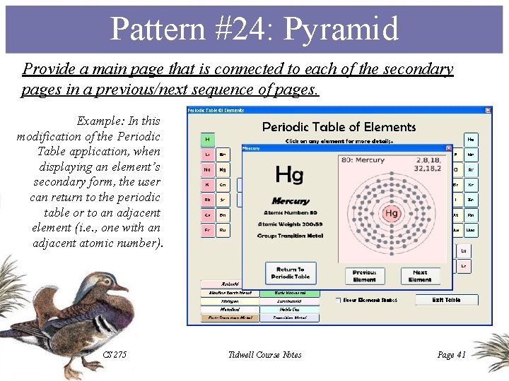 Pattern #24: Pyramid Provide a main page that is connected to each of the