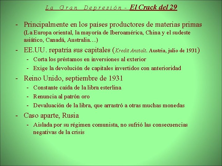 La Gran Depresin El Crack del 29 Migrant