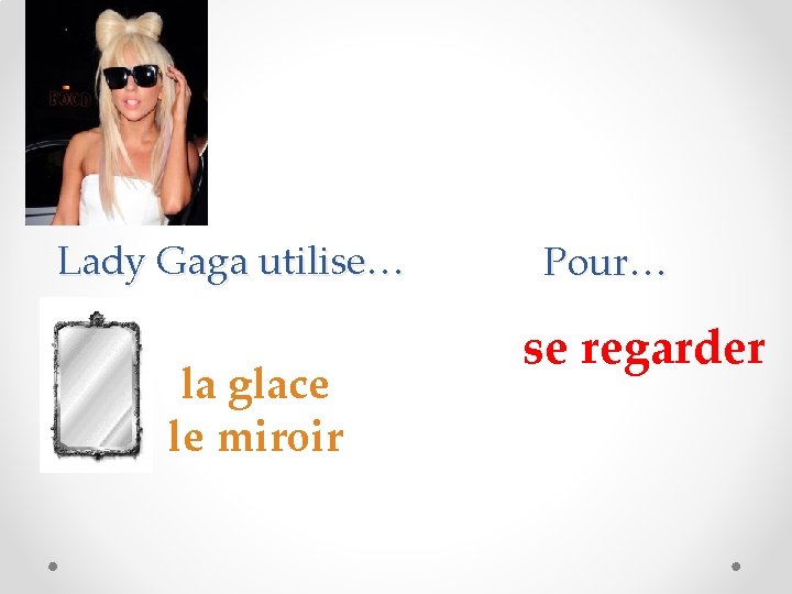 Lady Gaga utilise… la glace le miroir Pour… se regarder 