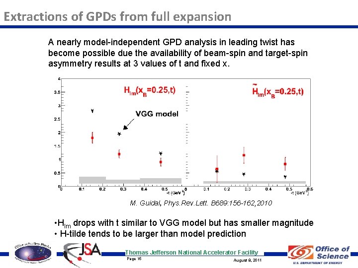 Extractions of GPDs from full expansion A nearly model-independent GPD analysis in leading twist