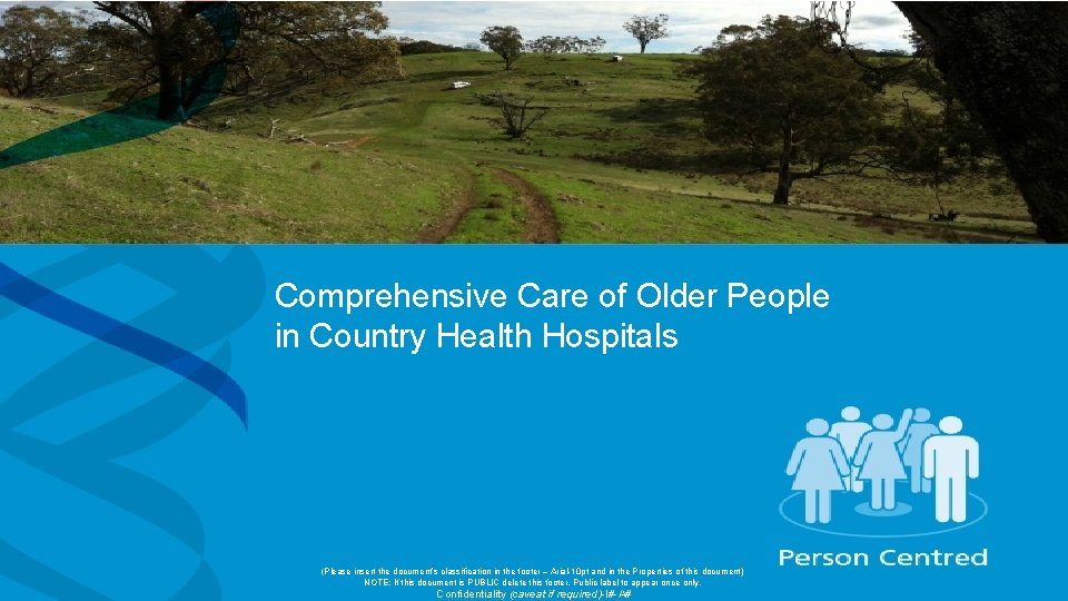 Comprehensive Care of Older People in Country Health Hospitals (Please insert the document’s classification