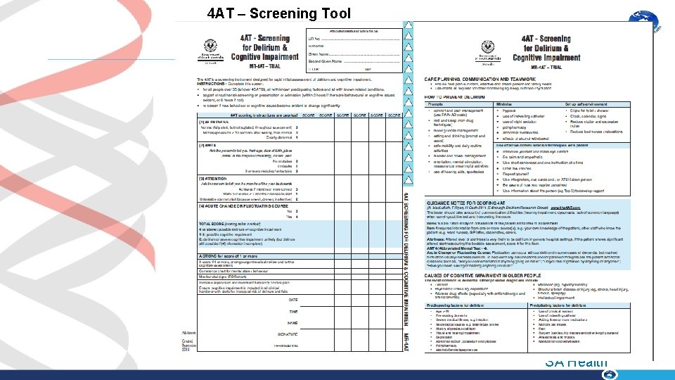 4 AT – Screening Tool SA Health 