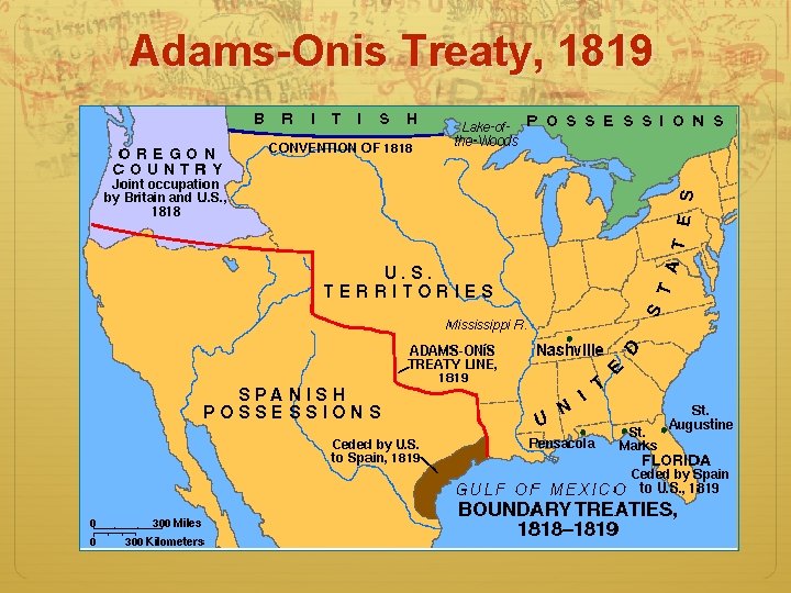 Adams-Onis Treaty, 1819 