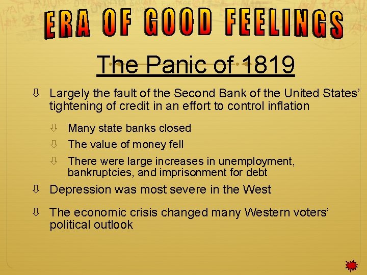 The Panic of 1819 Largely the fault of the Second Bank of the United