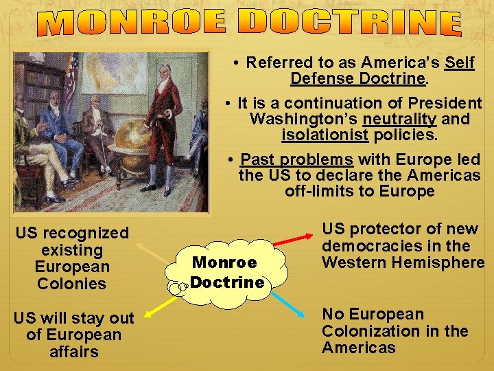  • Referred to as America’s Self Defense Doctrine. • It is a continuation