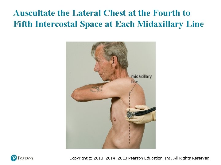 Auscultate the Lateral Chest at the Fourth to Fifth Intercostal Space at Each Midaxillary