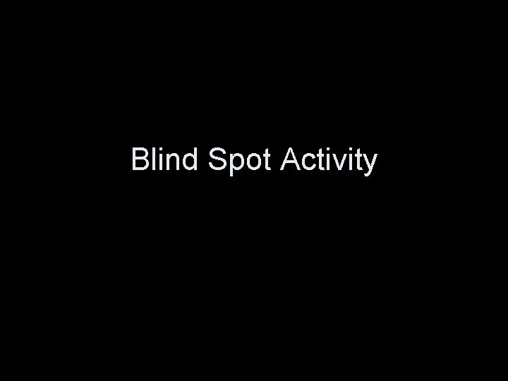 Blind Spot Activity 