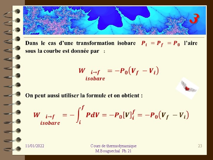 3 11/01/2022 Cours de thermodynamique M. Bouguechal Ph 21 23 