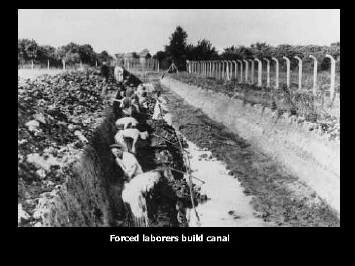 Forced laborers build canal 
