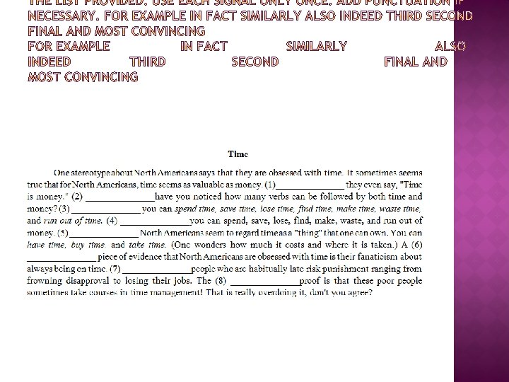 1 2 3 4 Repeat key nouns Use