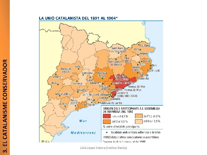 3. EL CATALANISME CONSERVADOR Júlia López Valera (Institut Banús) 