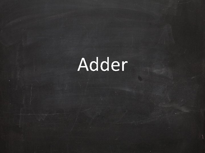Adder 
