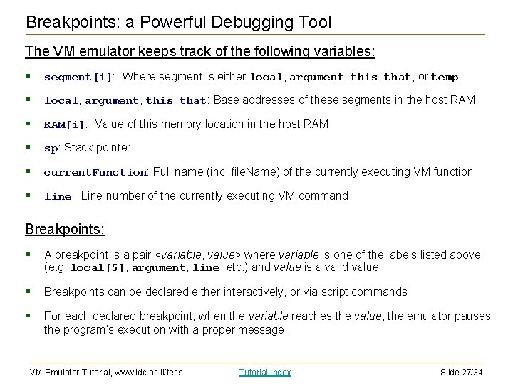 VM Emulator Tutorial This program is part of