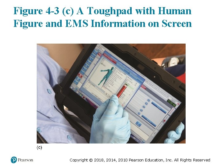 Figure 4 -3 (c) A Toughpad with Human Figure and EMS Information on Screen