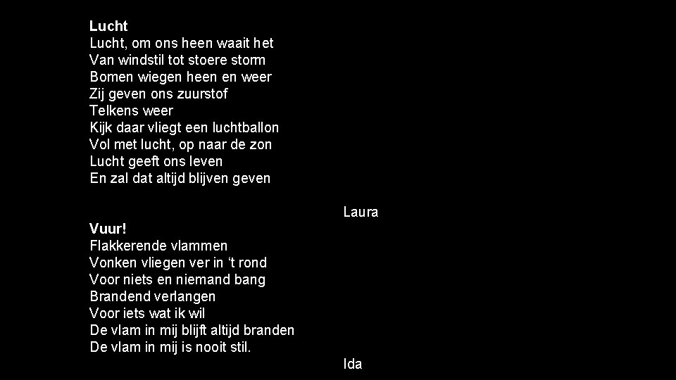 Lucht, om ons heen waait het Van windstil tot stoere storm Bomen wiegen heen