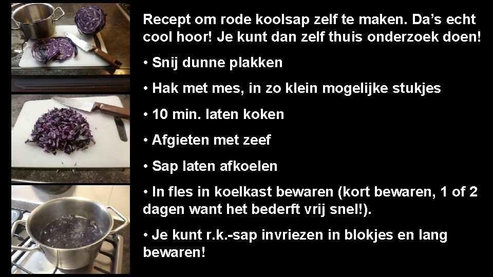 Recept om rode koolsap zelf te maken. Da’s echt cool hoor! Je kunt dan