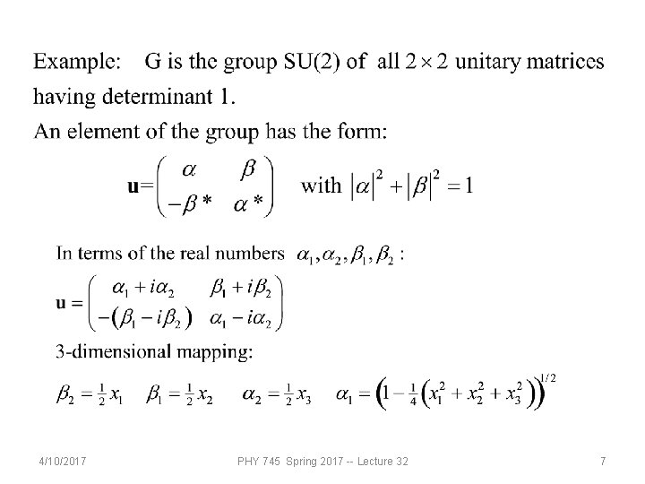 4/10/2017 PHY 745 Spring 2017 -- Lecture 32 7 