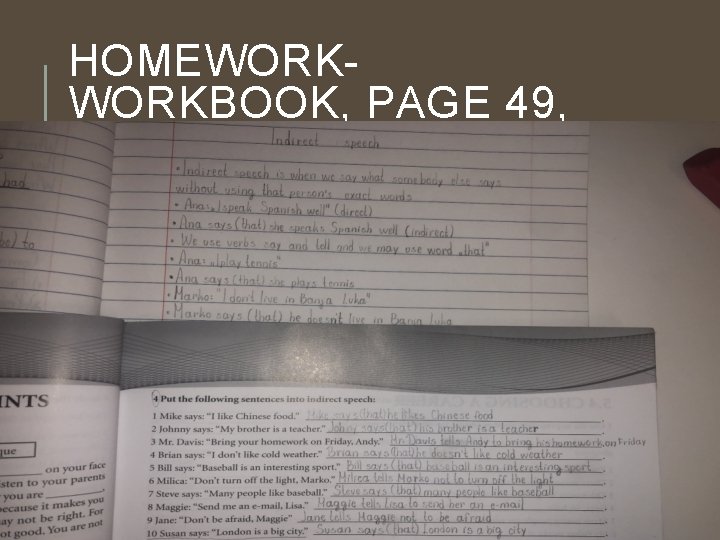 HOMEWORKBOOK, PAGE 49, EX. 4 