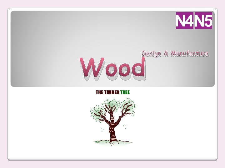 Design & Manufacture Wood 
