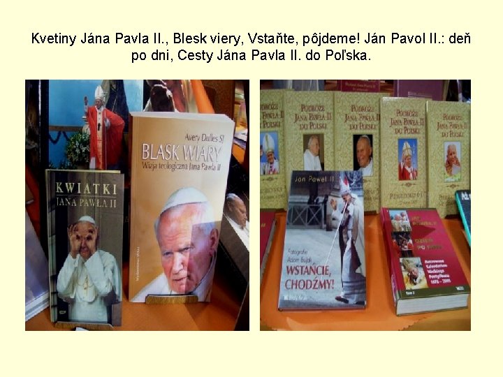 Kvetiny Jána Pavla II. , Blesk viery, Vstaňte, pôjdeme! Ján Pavol II. : deň