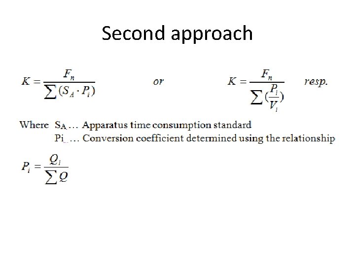 Second approach 