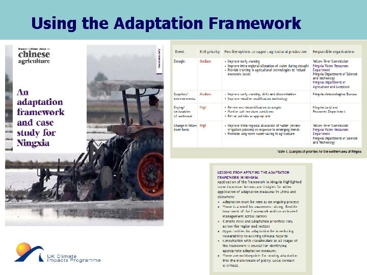 Using the Adaptation Framework 