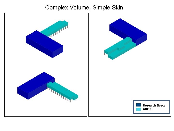 Complex Volume, Simple Skin Research Space Office 