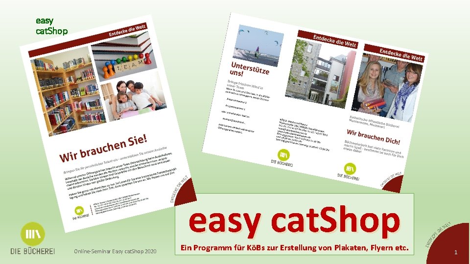 easy cat. Shop Online-Seminar Easy cat. Shop 2020 Ein Programm für KöBs zur Erstellung