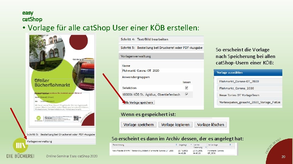 easy cat. Shop • Vorlage für alle cat. Shop User einer KÖB erstellen: So