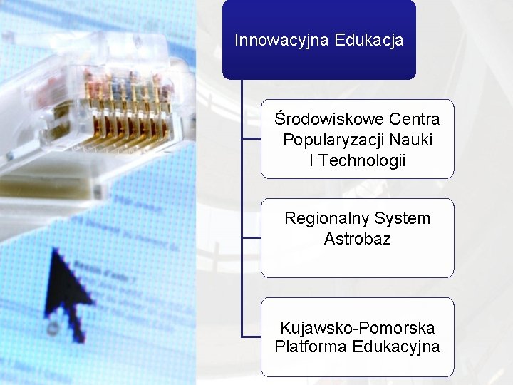 Innowacyjna Edukacja Środowiskowe Centra Popularyzacji Nauki I Technologii Regionalny System Astrobaz Kujawsko-Pomorska Platforma Edukacyjna Innowacyjna Edukacja Środowiskowe Centra Popularyzacji Nauki I Technologii Regionalny System Astrobaz Kujawsko-Pomorska Platforma Edukacyjna