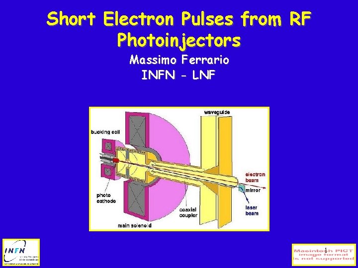 Short Electron Pulses from RF Photoinjectors Massimo Ferrario INFN - LNF 1 