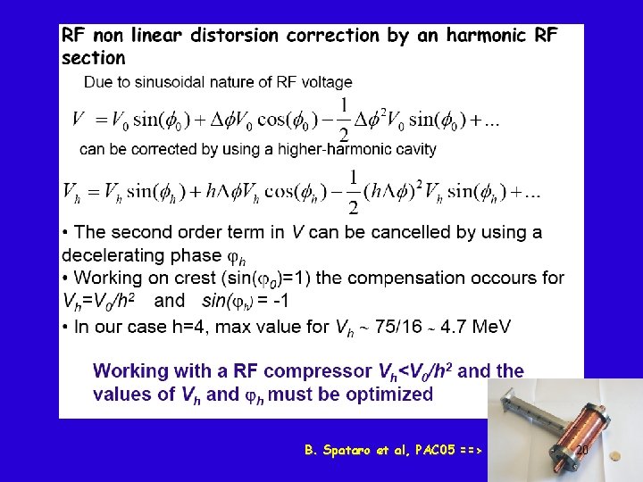 B. Spataro et al, PAC 05 ==> 20 