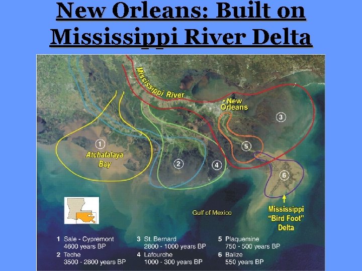 New Orleans: Built on Mississippi River Delta 