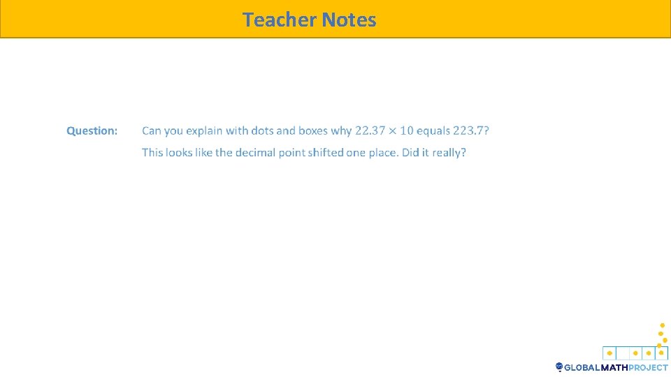 Teacher Notes 