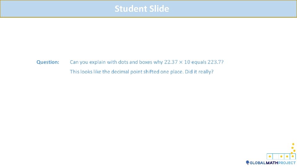 Student Slide 