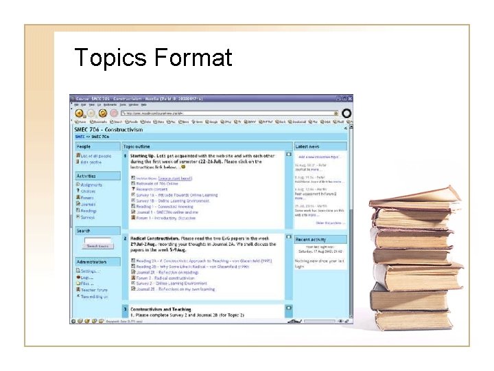 Topics Format 