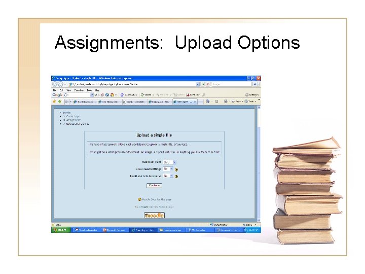 Assignments: Upload Options 