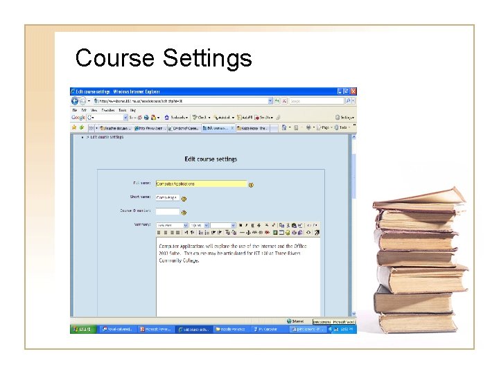 Course Settings 