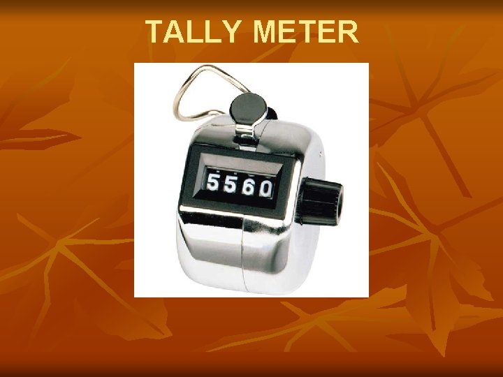 TALLY METER 