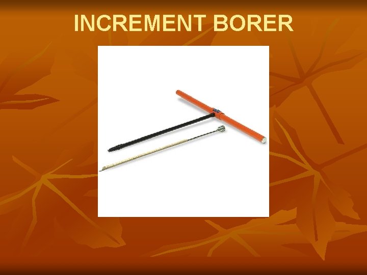 INCREMENT BORER 