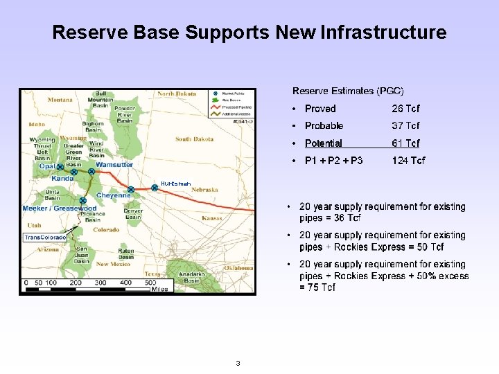 Reserve Base Supports New Infrastructure Huntsman 3 